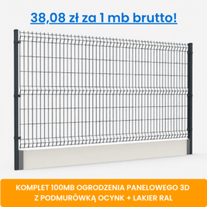 Komplet 100mb paneli 3d z podmurówką